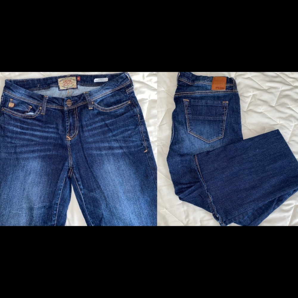 Dark wash bootcut jeans